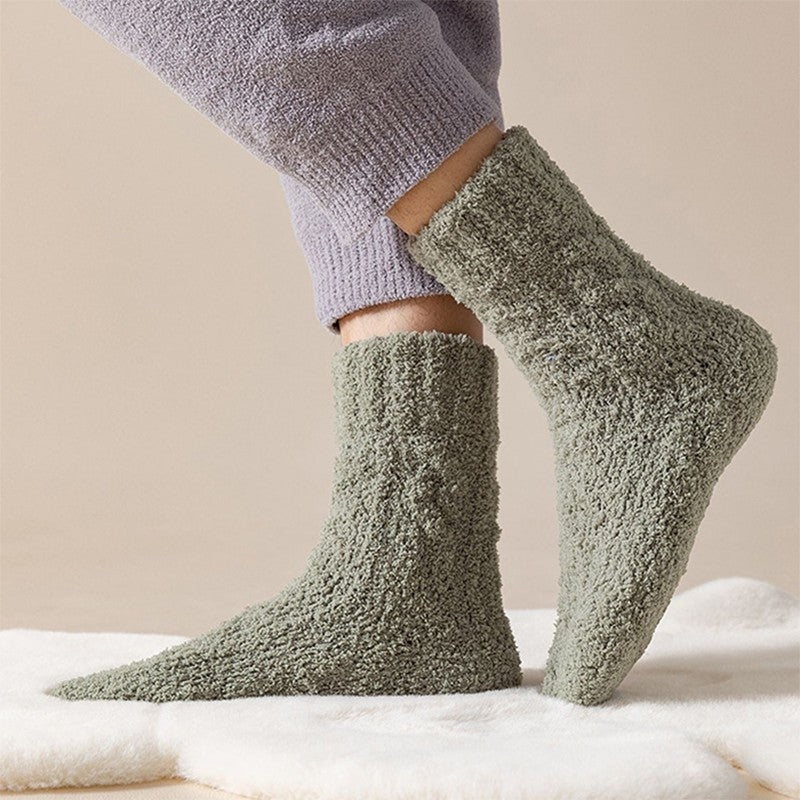 Warm Fuzzy Coral Fleece Socks for Women & Men - Velvet Thickened Home Socks