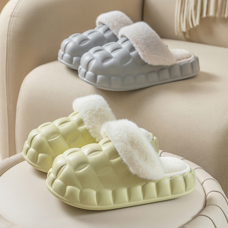 Warm Removable EVA Cotton Slippers for Women - Winter Collection