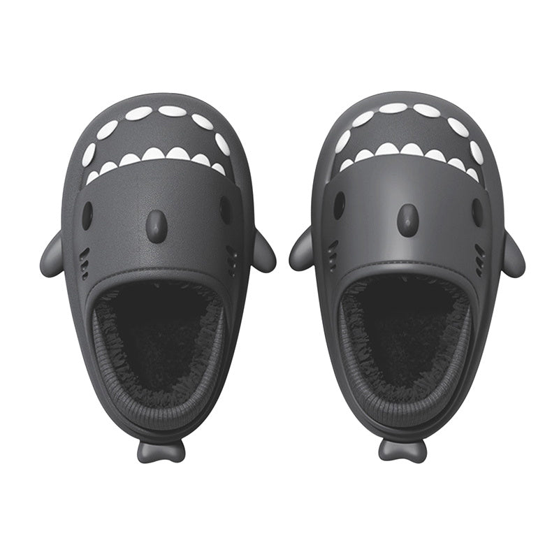 Waterproof Gradient Shark Cotton Slipper