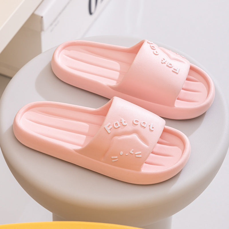 Home Slippers Home Cute Cartoon Wear-resistant Breathable EVA Slippers