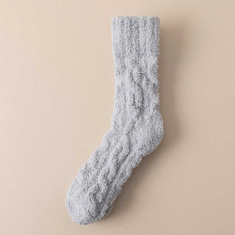 Warm Fuzzy Coral Fleece Socks for Women & Men - Velvet Thickened Home Socks