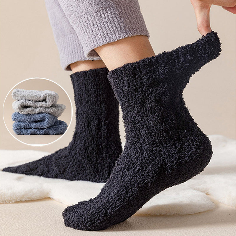 Warm Fuzzy Coral Fleece Socks for Women & Men - Velvet Thickened Home Socks