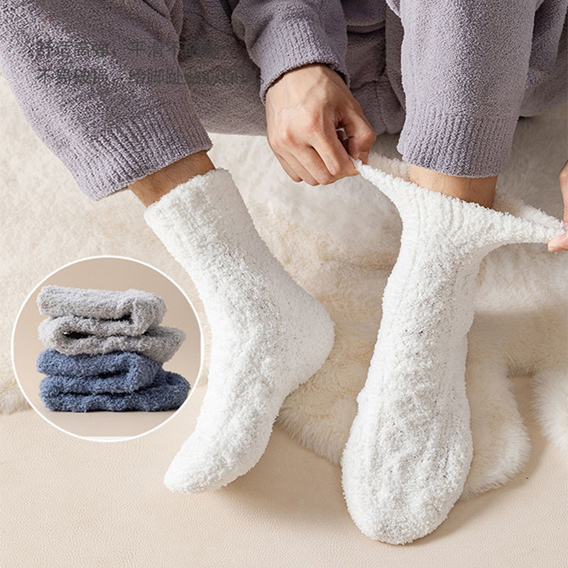 Warm Fuzzy Coral Fleece Socks for Women & Men - Velvet Thickened Home Socks