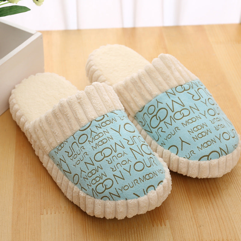 Striped EVA cotton slippers