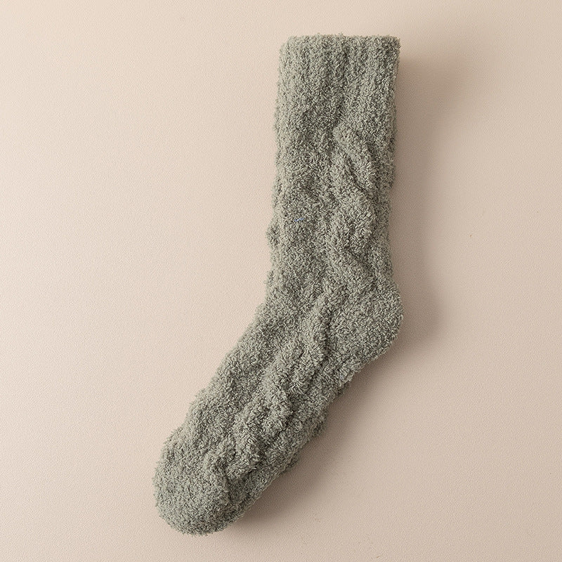 Warm Fuzzy Coral Fleece Socks for Women & Men - Velvet Thickened Home Socks