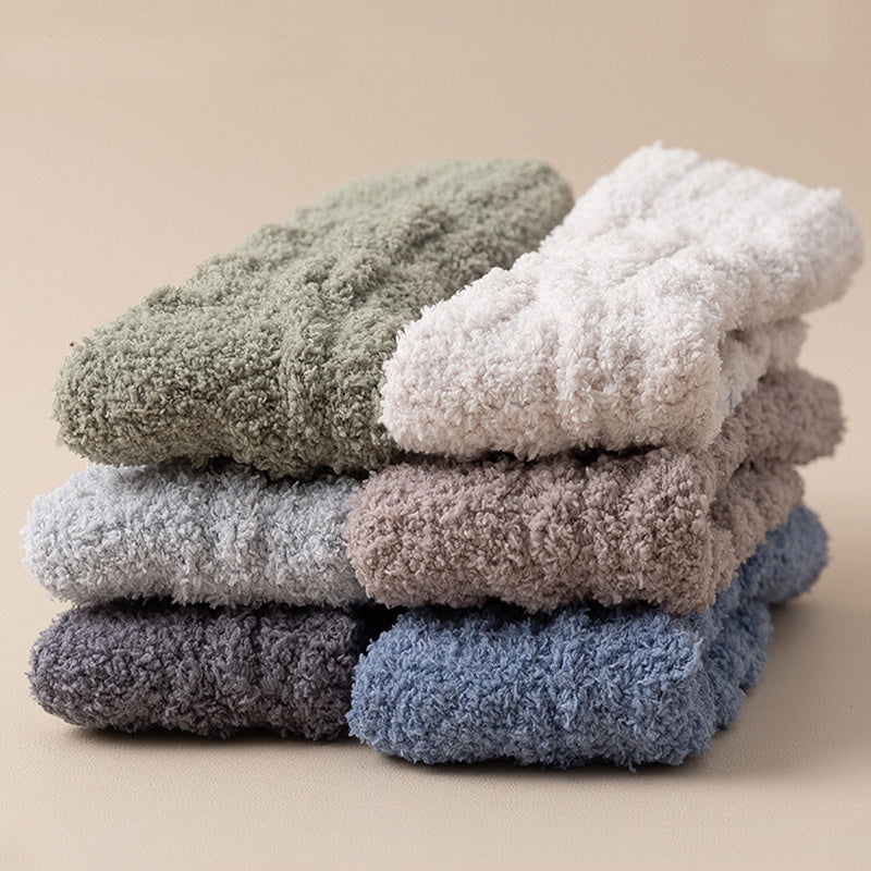 Warm Fuzzy Coral Fleece Socks for Women & Men - Velvet Thickened Home Socks