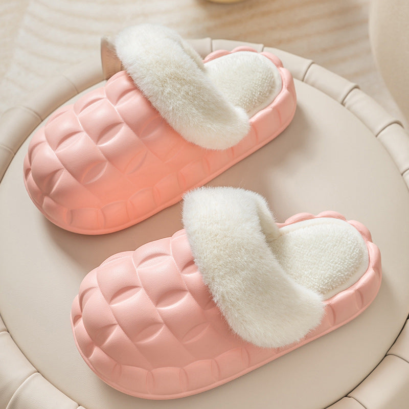 Warm Removable EVA Cotton Slippers for Women - Winter Collection