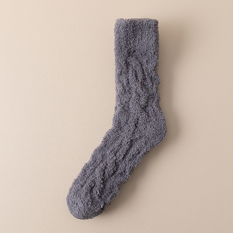 Warm Fuzzy Coral Fleece Socks for Women & Men - Velvet Thickened Home Socks