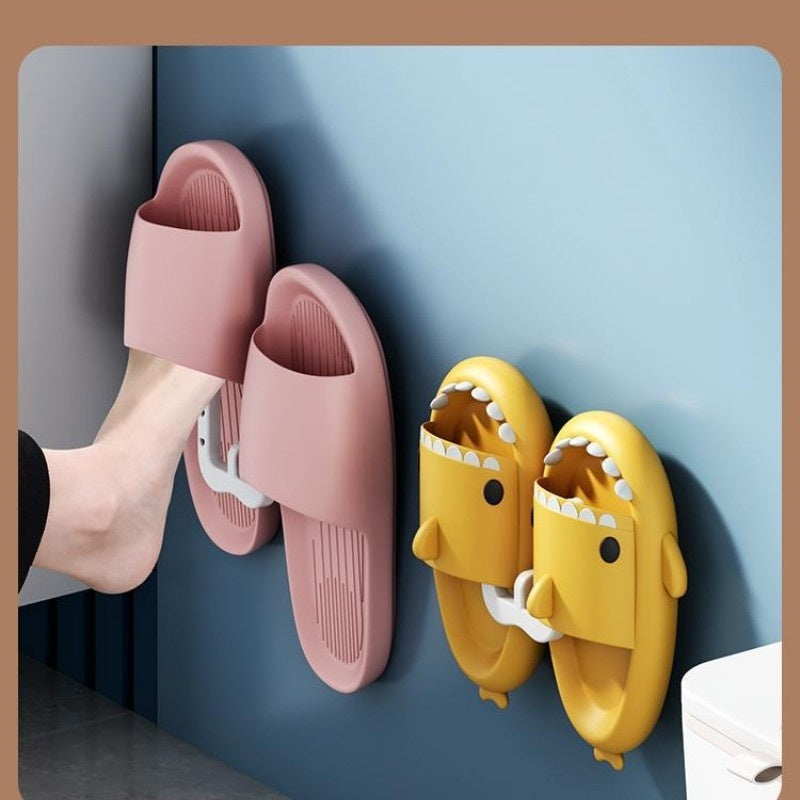 Bathroom Slipper Rack Wall-mounted Punch-free Storage Fantastic