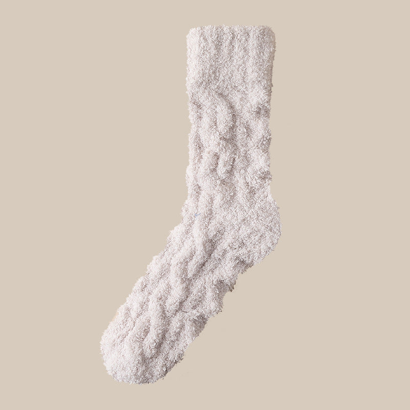 Warm Fuzzy Coral Fleece Socks for Women & Men - Velvet Thickened Home Socks