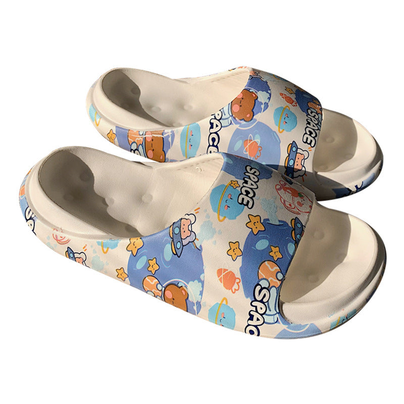 Women's Cute Graffiti Eva Platform Slippers