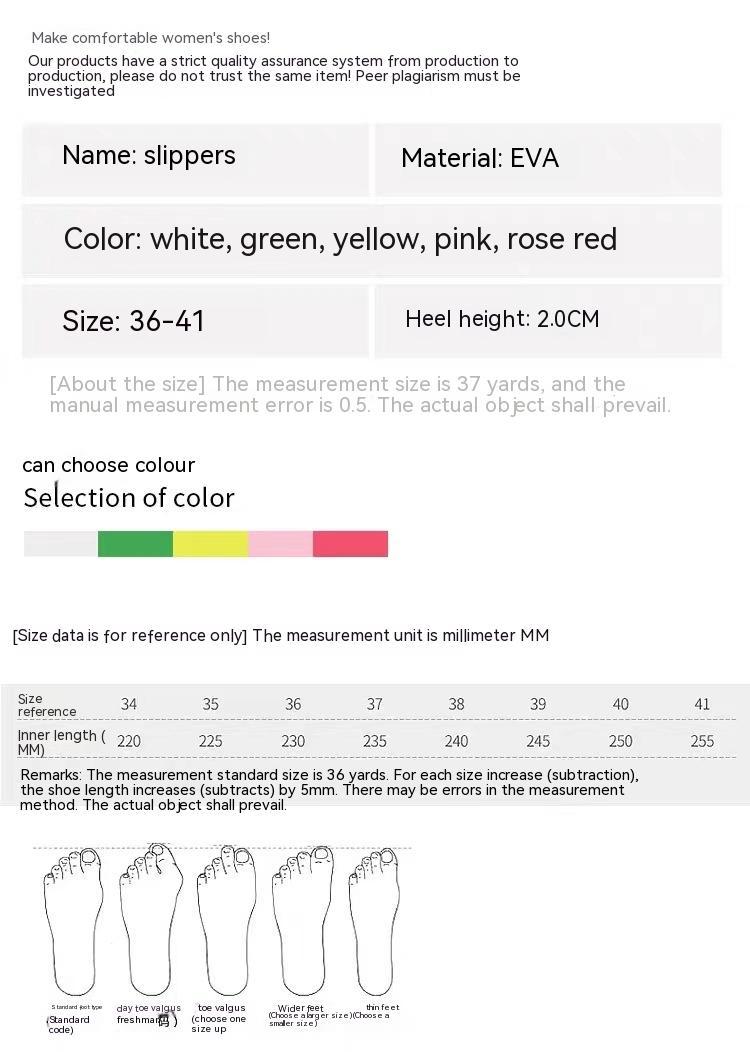 EVA Home Slippers Thick-soled Sandals