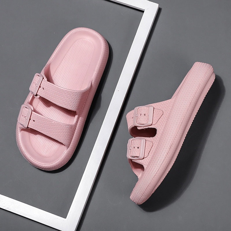 Platform Slippers Women's Casual Soft Bottom Outdoor Slippers EVA Lightweight Non-slip Home Slippers