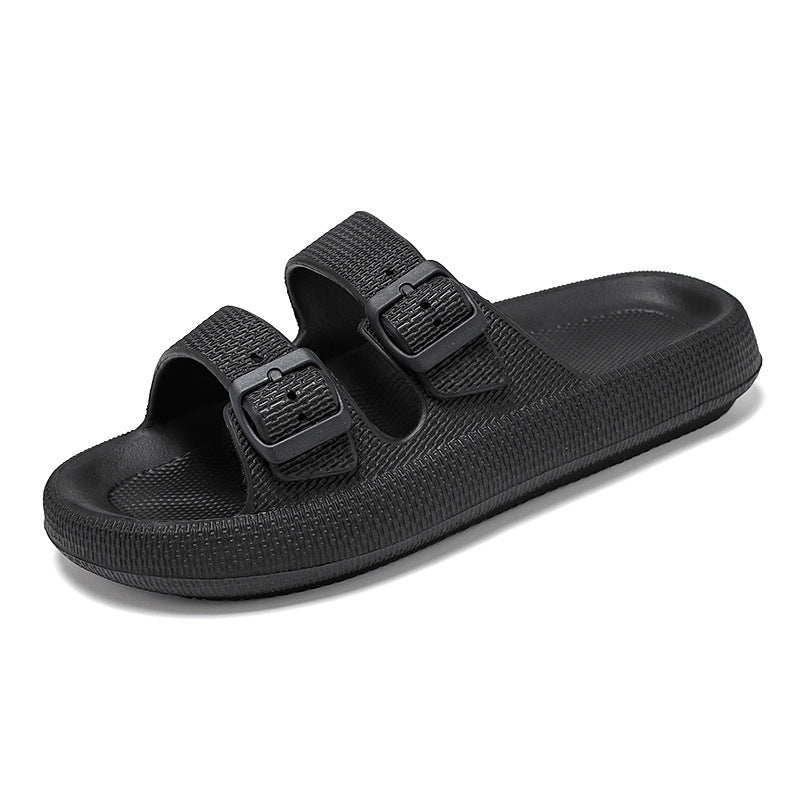Platform Slippers Women's Casual Soft Bottom Outdoor Slippers EVA Lightweight Non-slip Home Slippers
