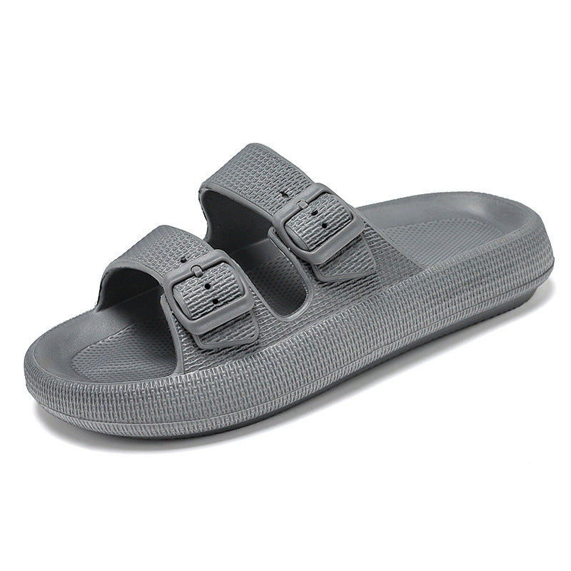 Platform Slippers Women's Casual Soft Bottom Outdoor Slippers EVA Lightweight Non-slip Home Slippers