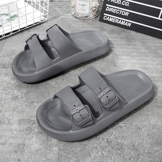 Platform Slippers Women's Casual Soft Bottom Outdoor Slippers EVA Lightweight Non-slip Home Slippers