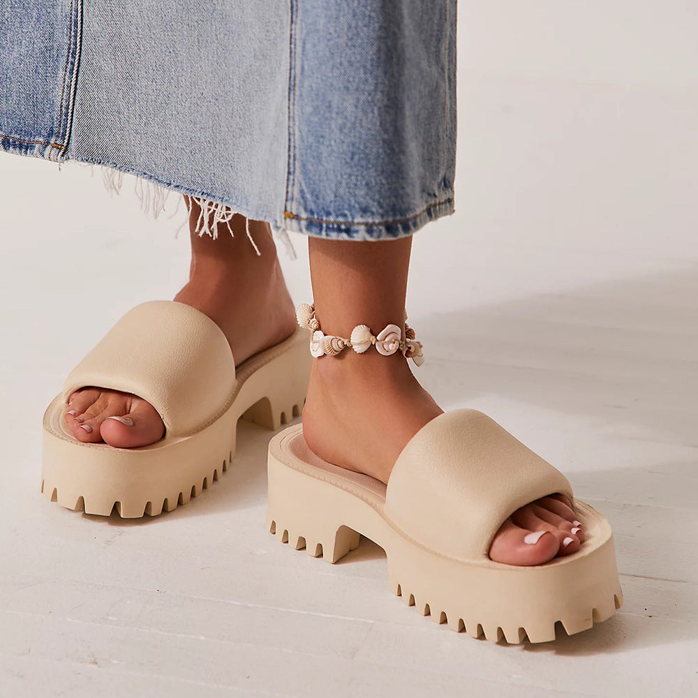 Women's Platform High Heel Fashion EVA Slippers - Trendy & Comfortable
