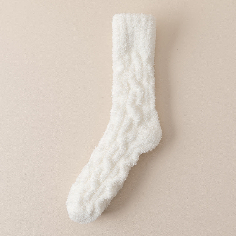 Warm Fuzzy Coral Fleece Socks for Women & Men - Velvet Thickened Home Socks